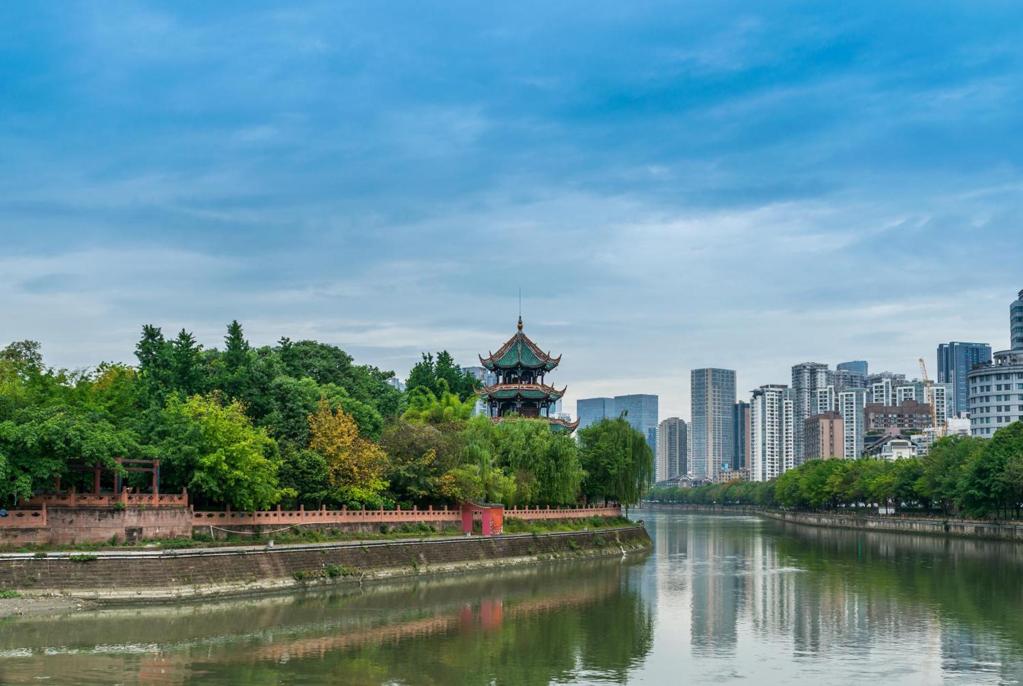 Shangri-La Chengdu Bagian luar foto